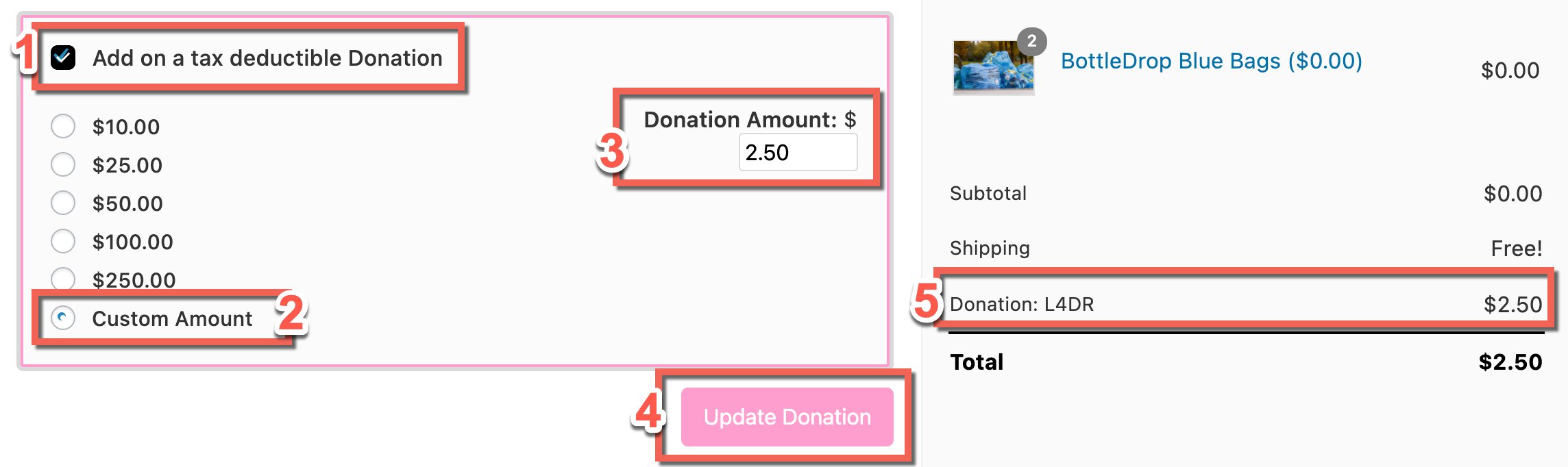 L4DR Donate to cover postage